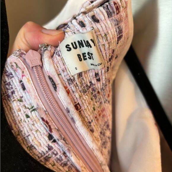 EUC Aritzia Sunday Best Jackson Dress in Powder Pink/Lav Ash - Picture 7 of 7